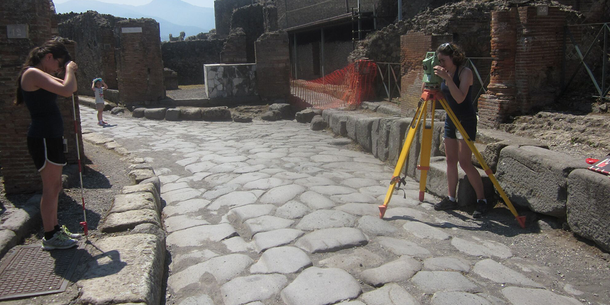 Surveying at Pompeii